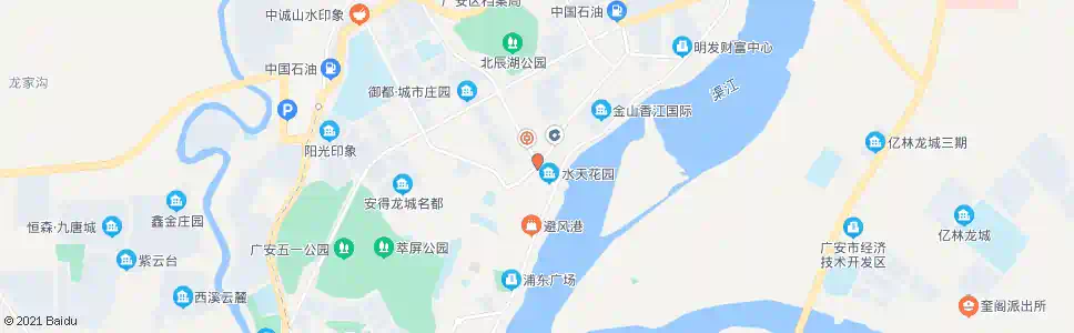 广安渠江北路口_公交站地图_广安公交_妙搜公交查询2025