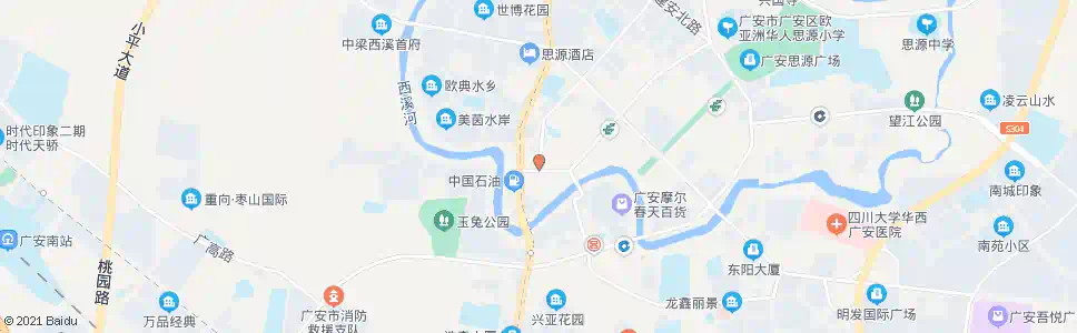 广安丝绸花园_公交站地图_广安公交_妙搜公交查询2025