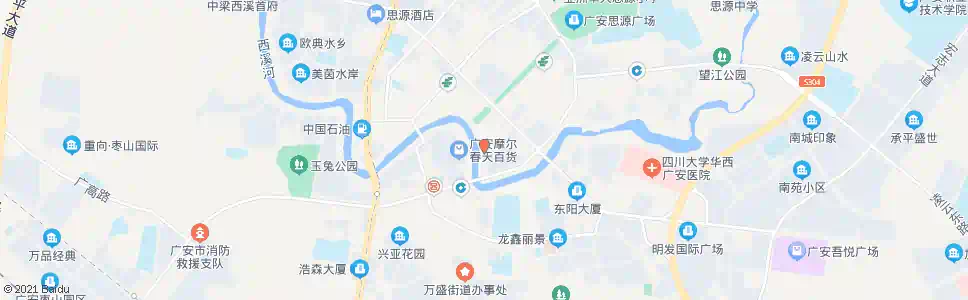 广安民安下街口_公交站地图_广安公交_妙搜公交查询2025