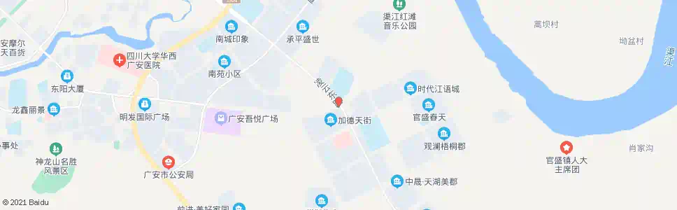 广安官盛路口_公交站地图_广安公交_妙搜公交查询2025