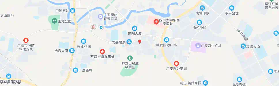 广安明珠花园_公交站地图_广安公交_妙搜公交查询2025