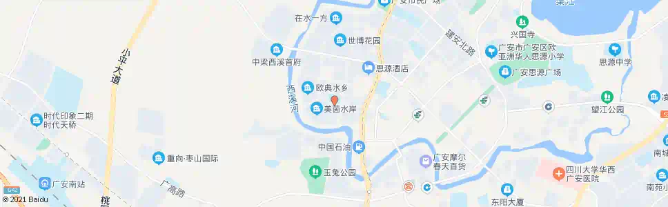 广安希望小学二校区_公交站地图_广安公交_妙搜公交查询2025