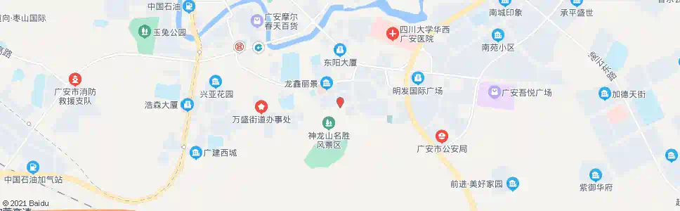 广安神龙山风景区_公交站地图_广安公交_妙搜公交查询2025