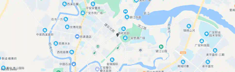 广安建安北路_公交站地图_广安公交_妙搜公交查询2025