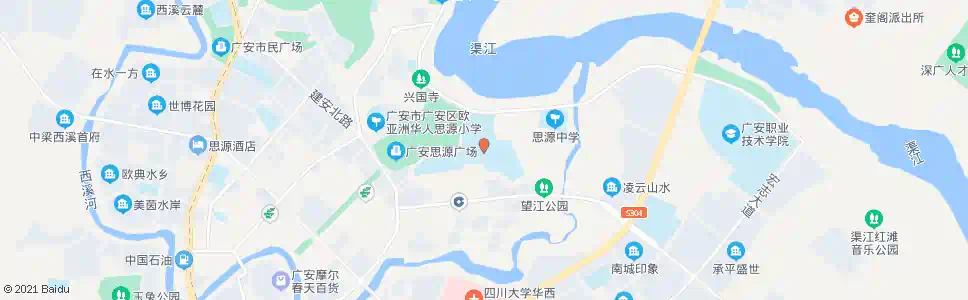 广安广安中学_公交站地图_广安公交_妙搜公交查询2025