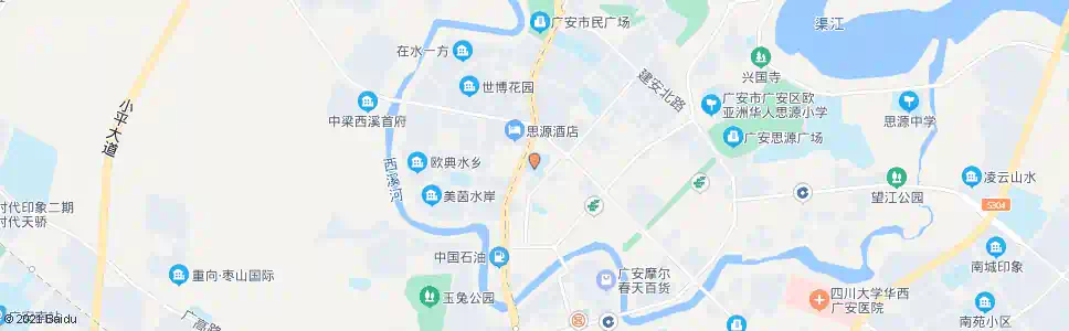 广安希望小学_公交站地图_广安公交_妙搜公交查询2025
