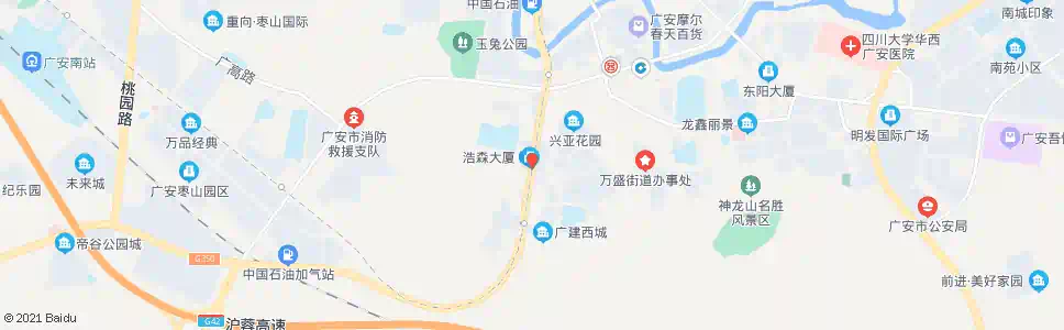 广安广福社区卫生院_公交站地图_广安公交_妙搜公交查询2025