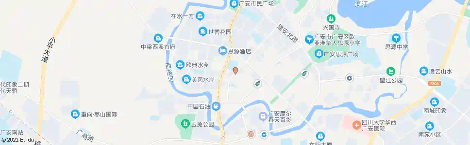 广安民安上街_公交站地图_广安公交_妙搜公交查询2025