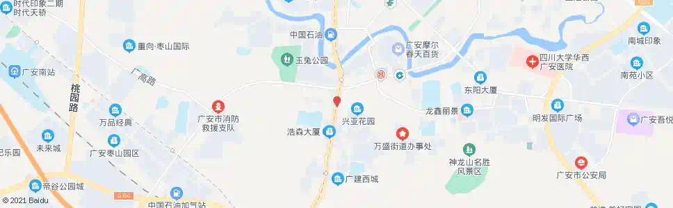 广安广福小城镇_公交站地图_广安公交_妙搜公交查询2025