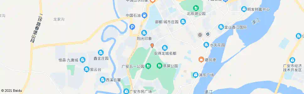广安萃屏山隧道_公交站地图_广安公交_妙搜公交查询2025