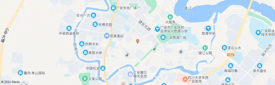 广安兴安中街_公交站地图_广安公交_妙搜公交查询2025