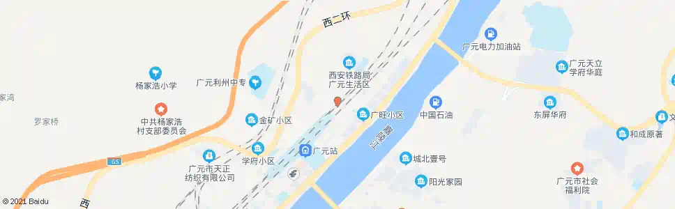 广元上西粮库_公交站地图_广元公交_妙搜公交查询2025