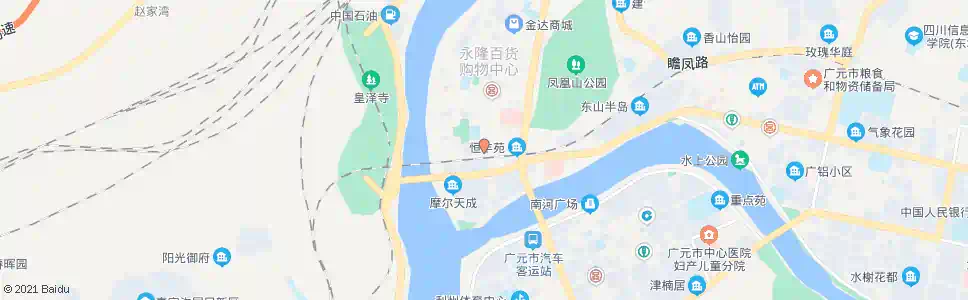 广元城南市场_公交站地图_广元公交_妙搜公交查询2025