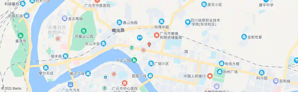 广元城南市场(摩尔天成)_公交站地图_广元公交_妙搜公交查询2025