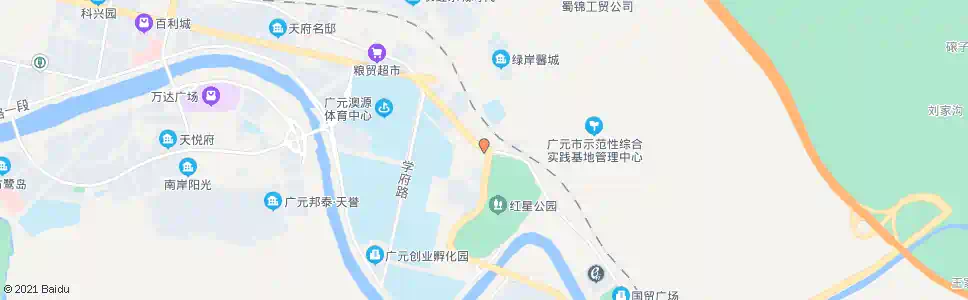 广元红星公园_公交站地图_广元公交_妙搜公交查询2025