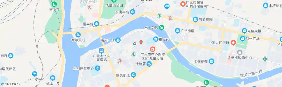 广元滨江花园_公交站地图_广元公交_妙搜公交查询2025