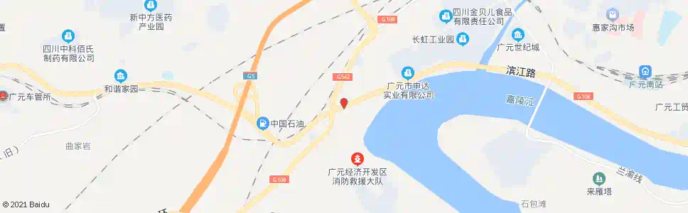 广元袁家坝岔路口_公交站地图_广元公交_妙搜公交查询2025