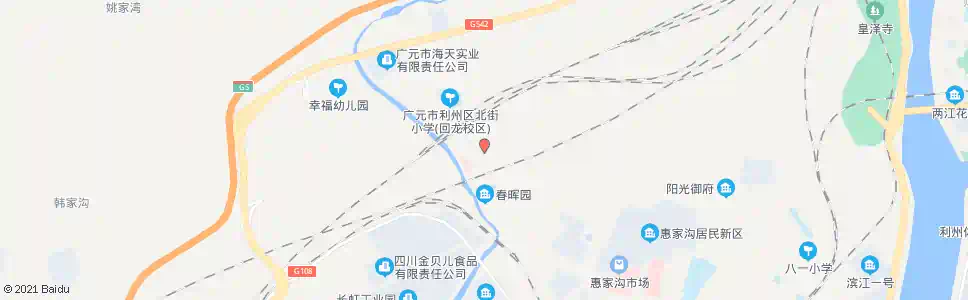 广元氮肥厂_公交站地图_广元公交_妙搜公交查询2025