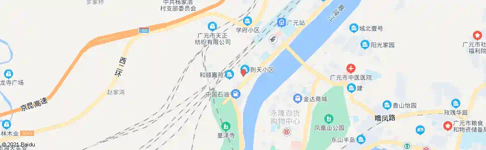 广元上西管委会_公交站地图_广元公交_妙搜公交查询2025