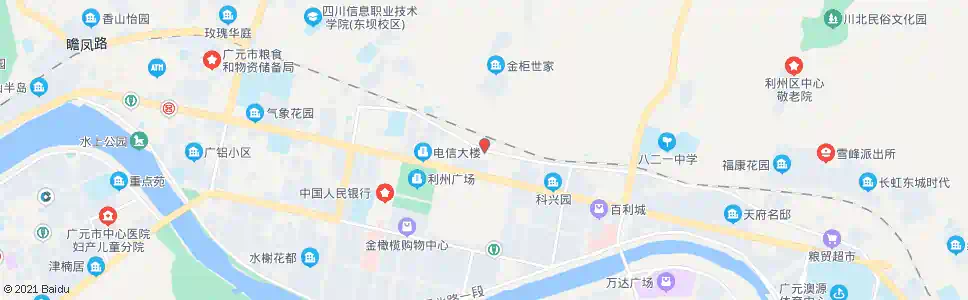 广元110厂学校_公交站地图_广元公交_妙搜公交查询2025