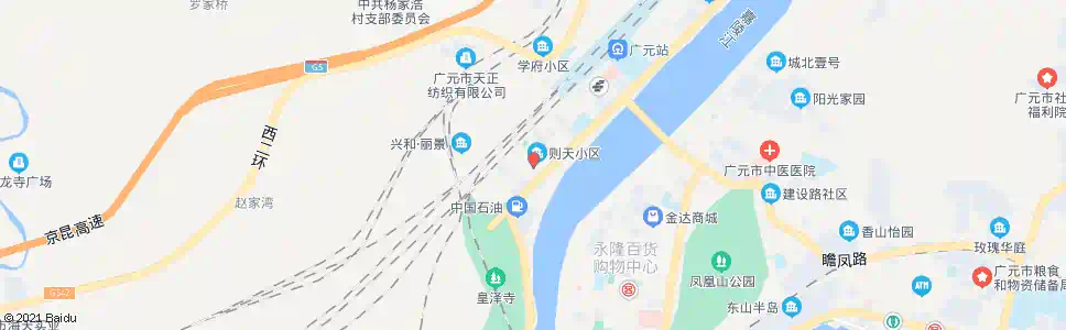 广元广元金矿新区_公交站地图_广元公交_妙搜公交查询2025