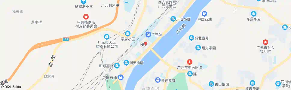 广元交警一大队_公交站地图_广元公交_妙搜公交查询2025