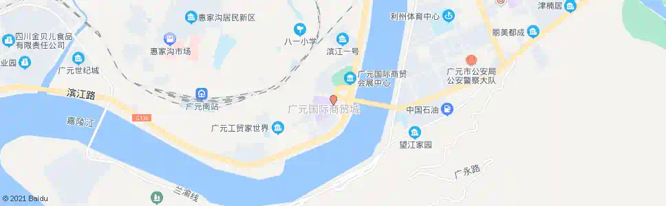 广元海口路_公交站地图_广元公交_妙搜公交查询2025