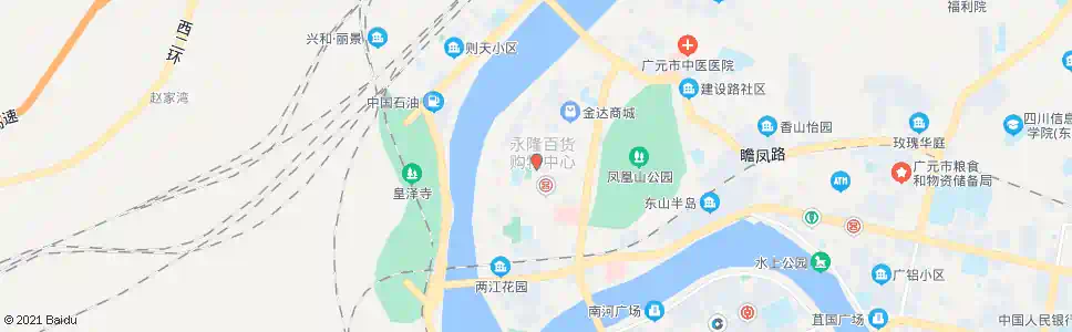 广元凤凰大酒店_公交站地图_广元公交_妙搜公交查询2025