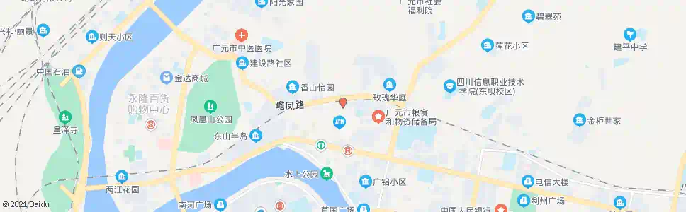 广元嘉陵市场_公交站地图_广元公交_妙搜公交查询2025