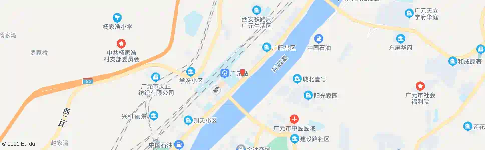 广元上西汽车站_公交站地图_广元公交_妙搜公交查询2025