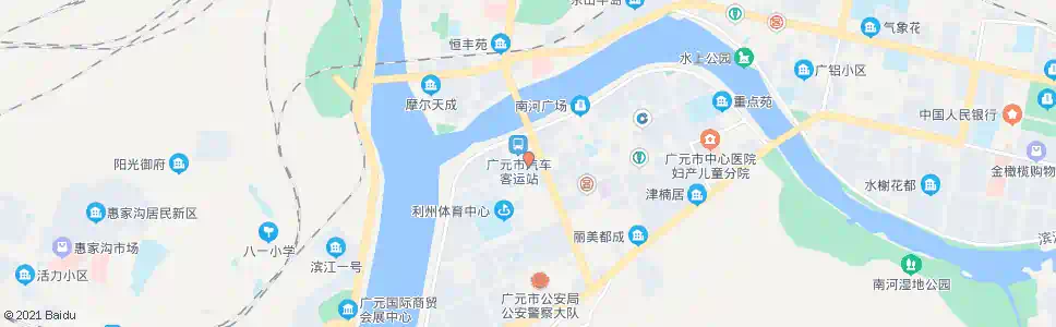 广元桂湖花园_公交站地图_广元公交_妙搜公交查询2025