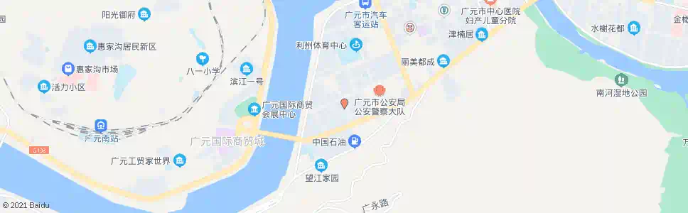 广元玉树家园_公交站地图_广元公交_妙搜公交查询2025