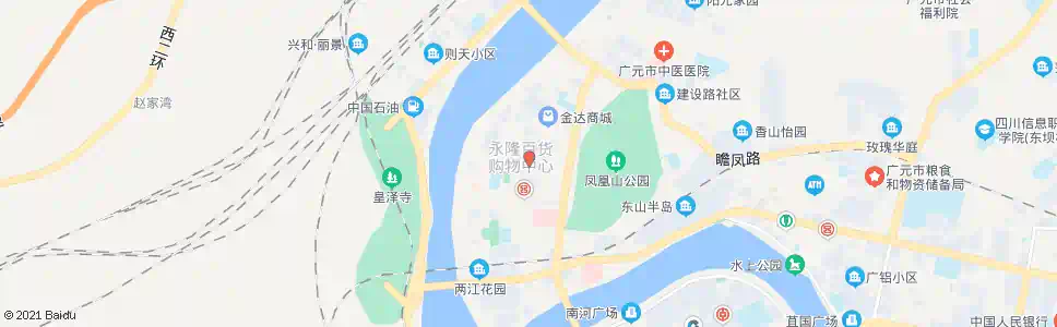 广元市场街(商业步行街)_公交站地图_广元公交_妙搜公交查询2025