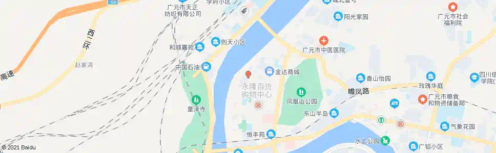 广元小西街(嘉陵广场)(特色餐饮街)_公交站地图_广元公交_妙搜公交查询2025