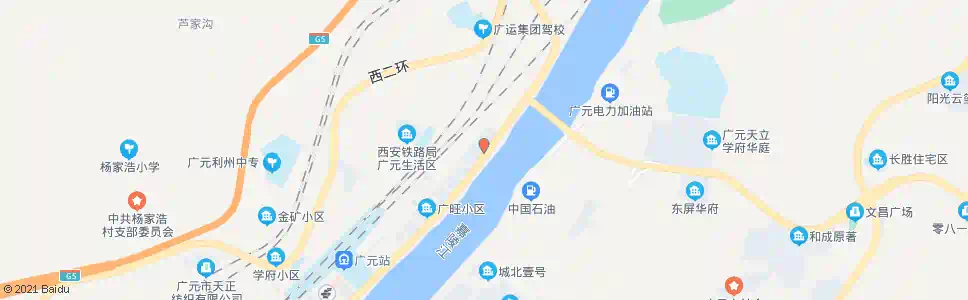 广元川港汽车城_公交站地图_广元公交_妙搜公交查询2025