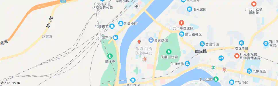 广元小西街_公交站地图_广元公交_妙搜公交查询2025