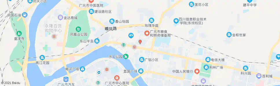 广元市物价局宿舍_公交站地图_广元公交_妙搜公交查询2025