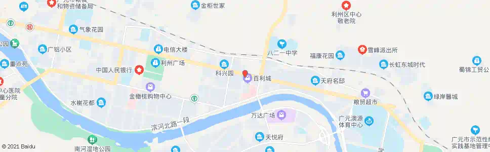 广元通大道公司_公交站地图_广元公交_妙搜公交查询2025