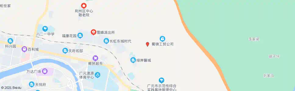 广元2号招呼站_公交站地图_广元公交_妙搜公交查询2025