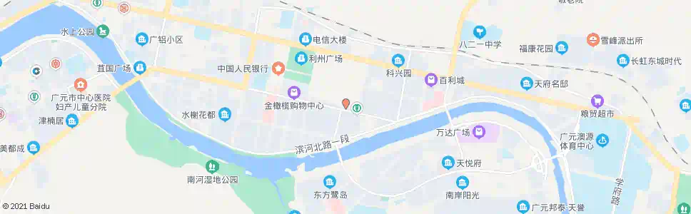 广元绿茵新城_公交站地图_广元公交_妙搜公交查询2025