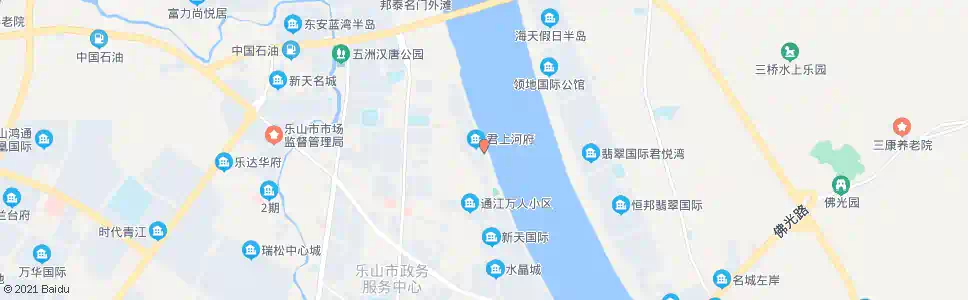 乐山岷河中街路口_公交站地图_乐山公交_妙搜公交查询2025