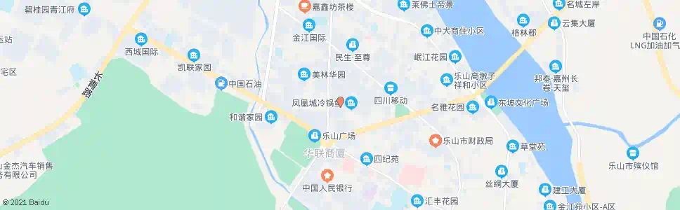 乐山茶坊路徐家街口_公交站地图_乐山公交_妙搜公交查询2025
