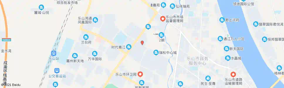 乐山蟠龙小区_公交站地图_乐山公交_妙搜公交查询2025