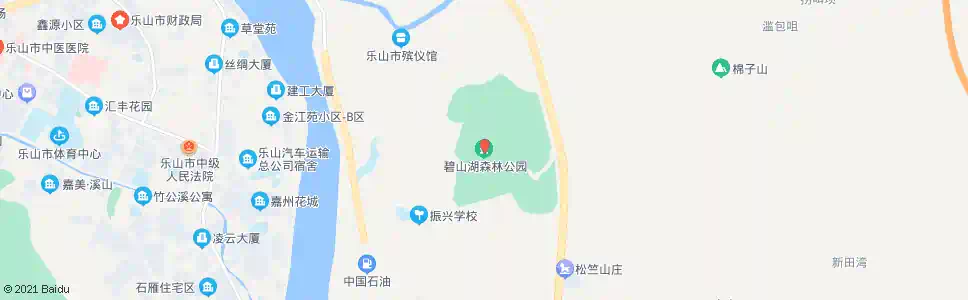 乐山碧山湖公园_公交站地图_乐山公交_妙搜公交查询2025