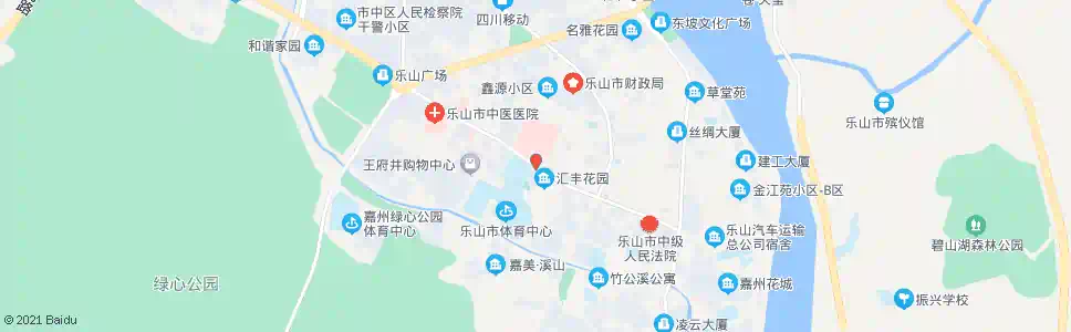 乐山武警医院_公交站地图_乐山公交_妙搜公交查询2025
