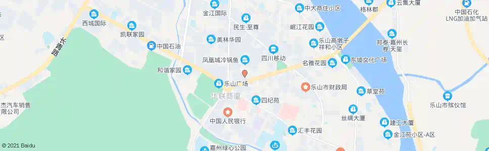 乐山嘉州大厦_公交站地图_乐山公交_妙搜公交查询2025