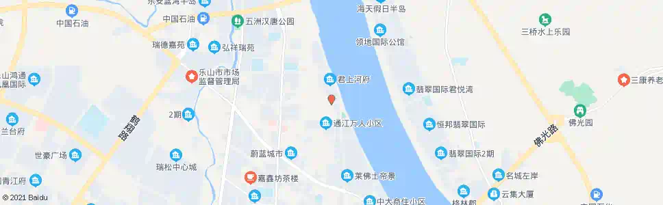乐山岷河中街_公交站地图_乐山公交_妙搜公交查询2025