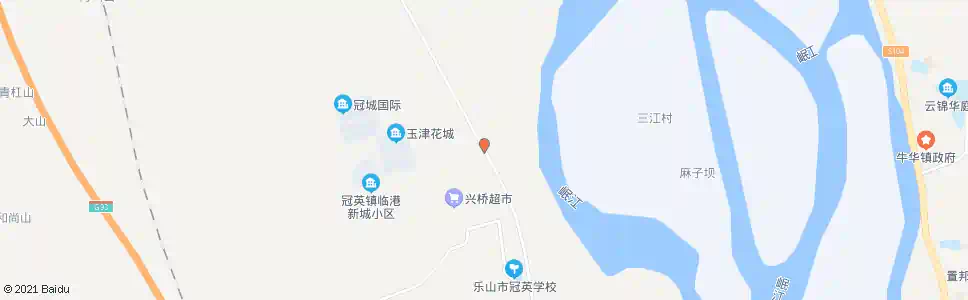 乐山冠英北_公交站地图_乐山公交_妙搜公交查询2025