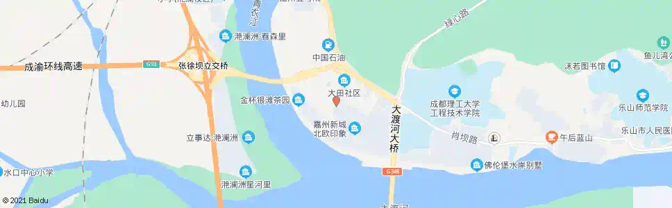 乐山大田小区_公交站地图_乐山公交_妙搜公交查询2025