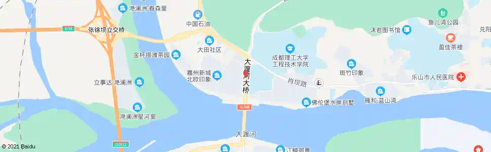 乐山大渡河大桥南_公交站地图_乐山公交_妙搜公交查询2025